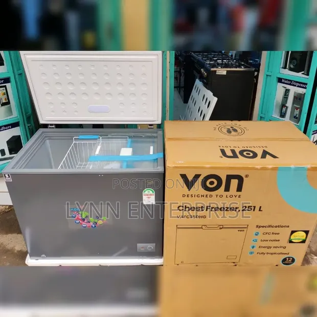 Von 215L Chest Freezer VAFC25DHG - 1