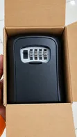 Metallic 4-Digit Combination Key Lock Box - 1