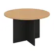 Round Wooden Conference Table - 4
