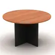 Round Wooden Conference Table - 5