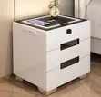 Modern Smart White Bedside Table - 3