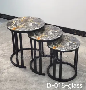 Luxury 3-in-1 Marble Executive Coffee Table Set