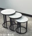 Luxury 3-in-1 Marble Executive Coffee Table Set - 3