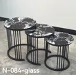 Executive 3-Piece Pure Marble Nesting Tables - 2
