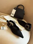Zara Faux Leather Slingback Shoes - 2