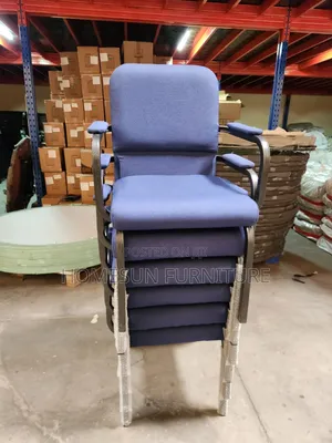 Stackable Blue Conference Chair