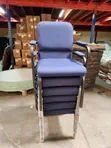 Stackable Blue Conference Chair - 1