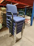 Stackable Blue Conference Chair - 2