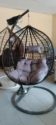 Brand New Hanging Egg Chair - Brown Cushion - 2