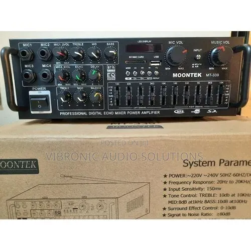 Amplifier with Equalizer and Bluetooth - 1