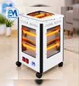 ElectroMate QH02 2000W 5-Sided Quartz Electric Heater - 1