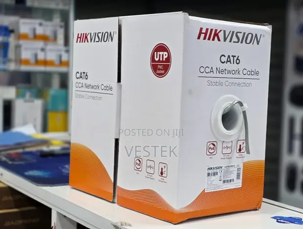 Hikvision CAT6 75% Copper UTP Cable ya Mtandao – Roli ya 305M - 1