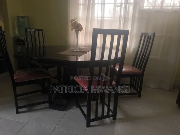 Hexagonal Dining Table - Cyprus Wood - 1