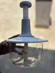Gray Manual Vegetable Grater with 2L Bowl - 1