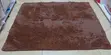 Fluffy Shaggy Carpet - Brown, Red Wave Pattern - 2