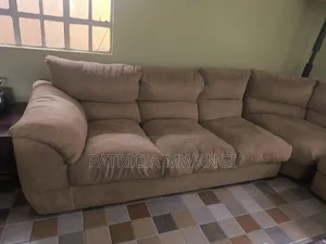 Seven Seater Custom Made Suede Sofa Set