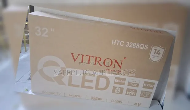 Vitron 32" QLED Smart Android TV with Built-in Decoder - 1