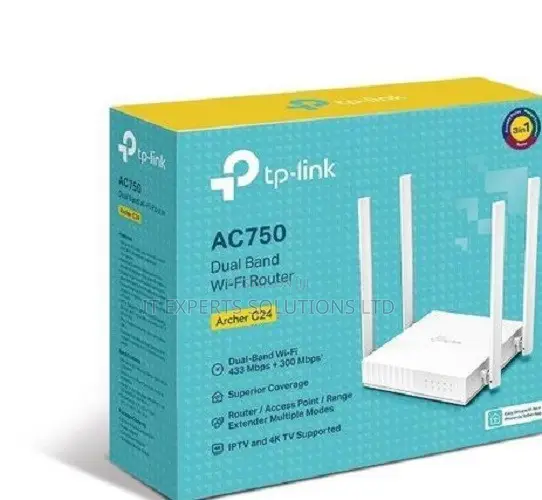 TP-Link Archer C24 AC750 Dual-Band Wi-Fi Router - 1