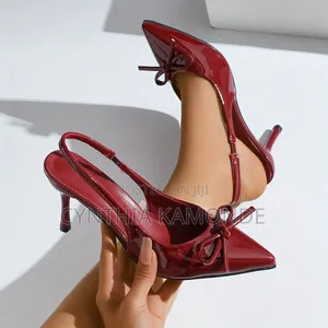 Slingback Heels - Multicolor Spool Heel