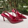 Slingback Heels - Multicolor Spool Heel - 2