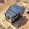 Elegant Hardwood Nest of Stools (4-Piece Set) - 2