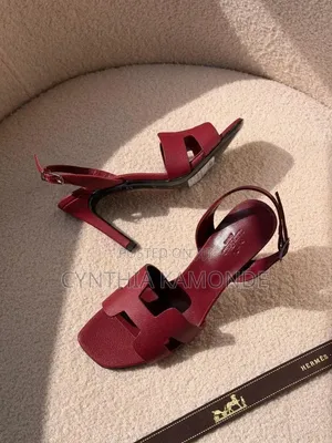 Leather Slingback Heels - Multicolor
