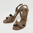 Leather Slingback Heels - Multicolor - 4