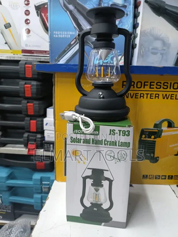JSOT JS-T93 Solar na Hand Crank Lamp - 1