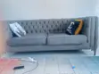 5 Seater Sofa Set - Gray Fabric - 4