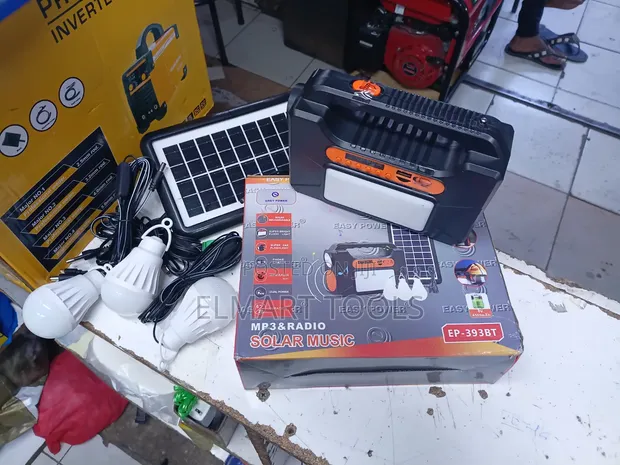 Easy Power EP-393BT Portable Solar Lighting System with MP3/Radio - 1