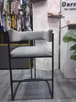 Modern High Counter Chairs (Gray, Set of 1) - 3