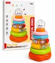 Colorful Musical Jenga/Stacking Ring Toy - 2