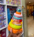 Colorful Musical Jenga/Stacking Ring Toy - 3