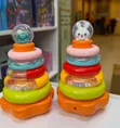 Colorful Musical Jenga/Stacking Ring Toy - 4