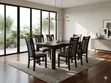 Executive 6-Seater Hardwood Dining Set with Grey Cushions - 2