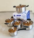 Smart Raha Life 10-Piece Stainless Steel Cookware Set - 2