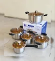 Smart Raha Life 10pc Stainless Steel Cookware Set - Induction Ready - 1