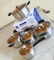 Smart Raha Life 10pc Stainless Steel Cookware Set - Induction Ready - 2
