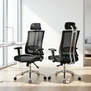 Orthopedic Office Chair with Metallic Base