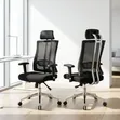 Orthopedic Office Chair with Metallic Base - 1