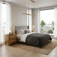 Premium Boho-Chic Hardwood Bedside Drawers with Rattan - 2