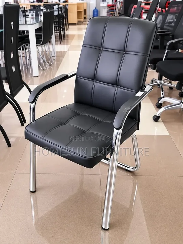 Visitor Office Chair - Leather - 1