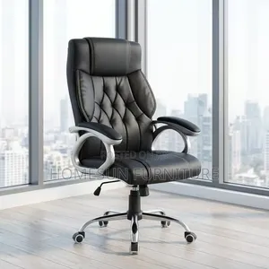 Office Chair - Leather, Reclining Back