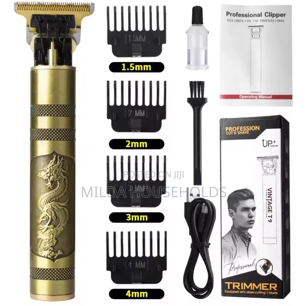 Vintage T9 Professional Cordless Hair Clipper & Trimmer - 1