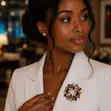 Statement Brooches - Silver & Gold Finish - 5