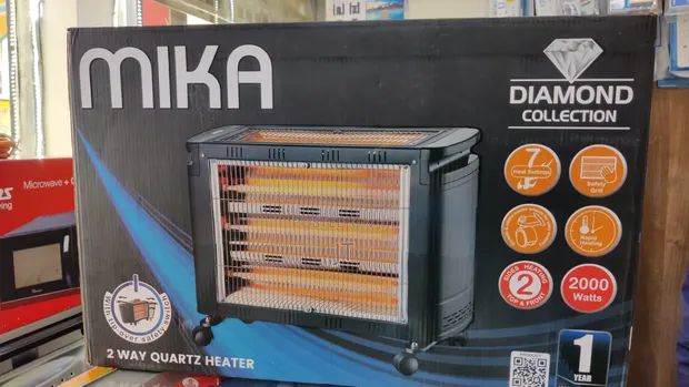 Mika Diamond Collection 2000W 2-Way Quartz Heater (MH302) - 1