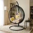 Hanging Egg Chair with Cushions - Indoor/Outdoor - 1