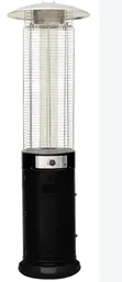 Cylindrical Patio Gas Heater with Quartz Flame Tube - 2