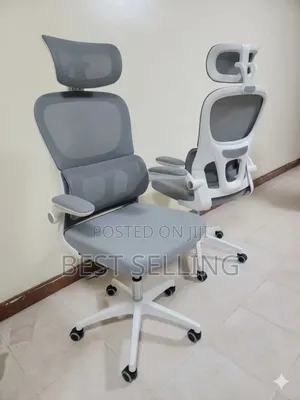 Executive Grey Swivel Office Chair