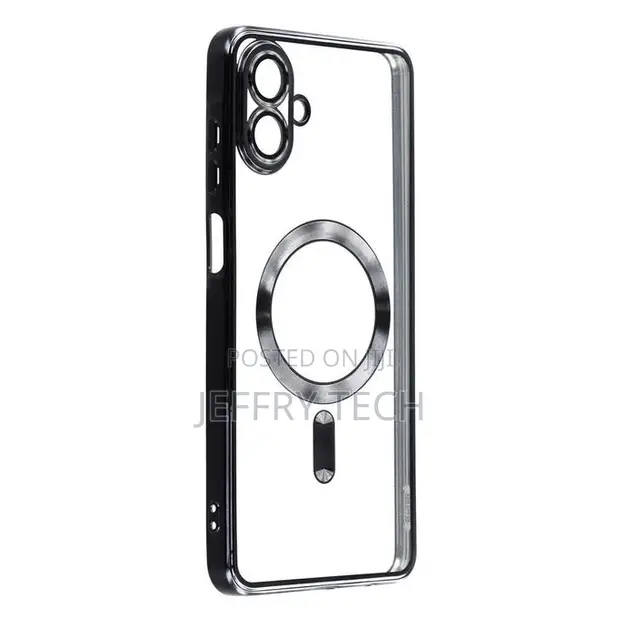 Samsung Galaxy A07 Phone Case - Black Electroplated Clear with MagSafe - 1